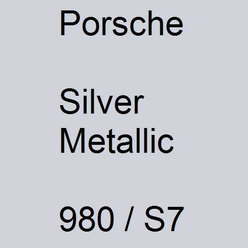 Porsche, Silver Metallic, 980 / S7.